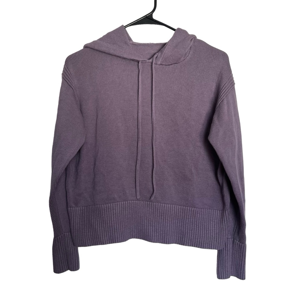Lululemon Double Knit Sweater Hoodie Pullover Dusky Lavender Cashmere Size 10